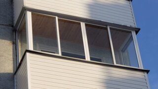 Остекление балконов и лоджий П-образный