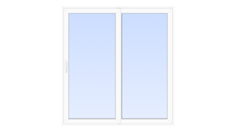 Пластиковая раздвижная дверь 2300x2200 2С