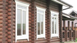 Пластиковые окна в деревянный дом